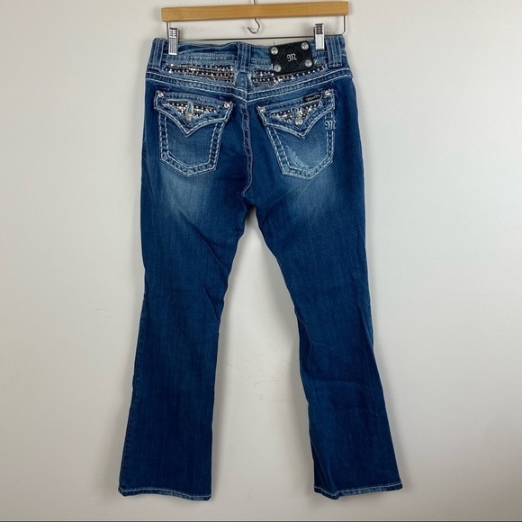 Miss Me Low Rise Embellished Easy Boot Cut Jeans - Picture 5 of 6